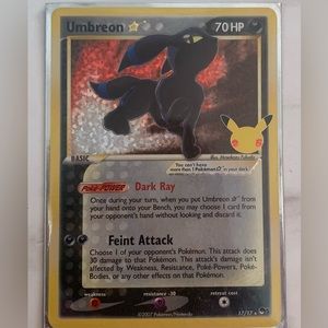 2007 Umbreon 70 HP Pokémon Card